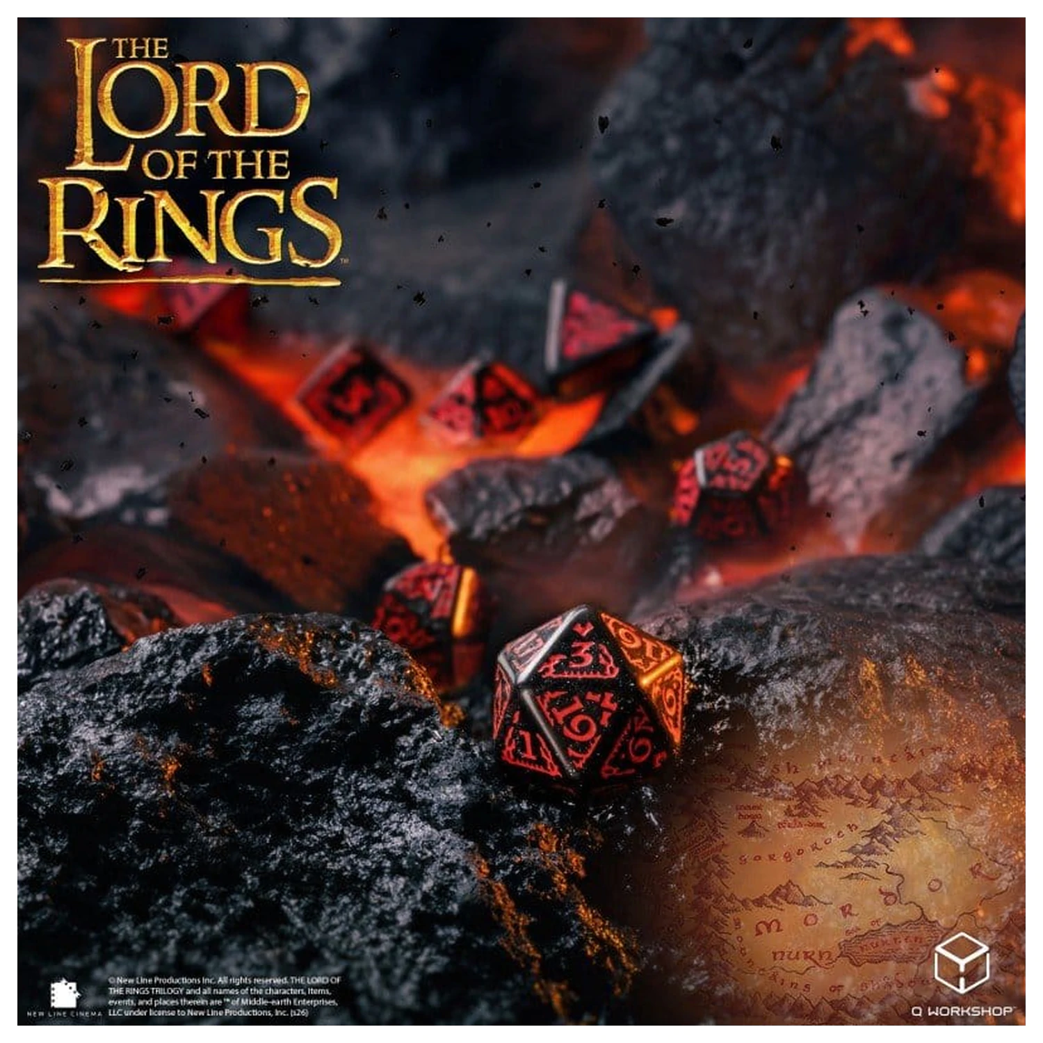 The Lord of the Rings 7 db-os dobókocka csomag Mordor termékfotó