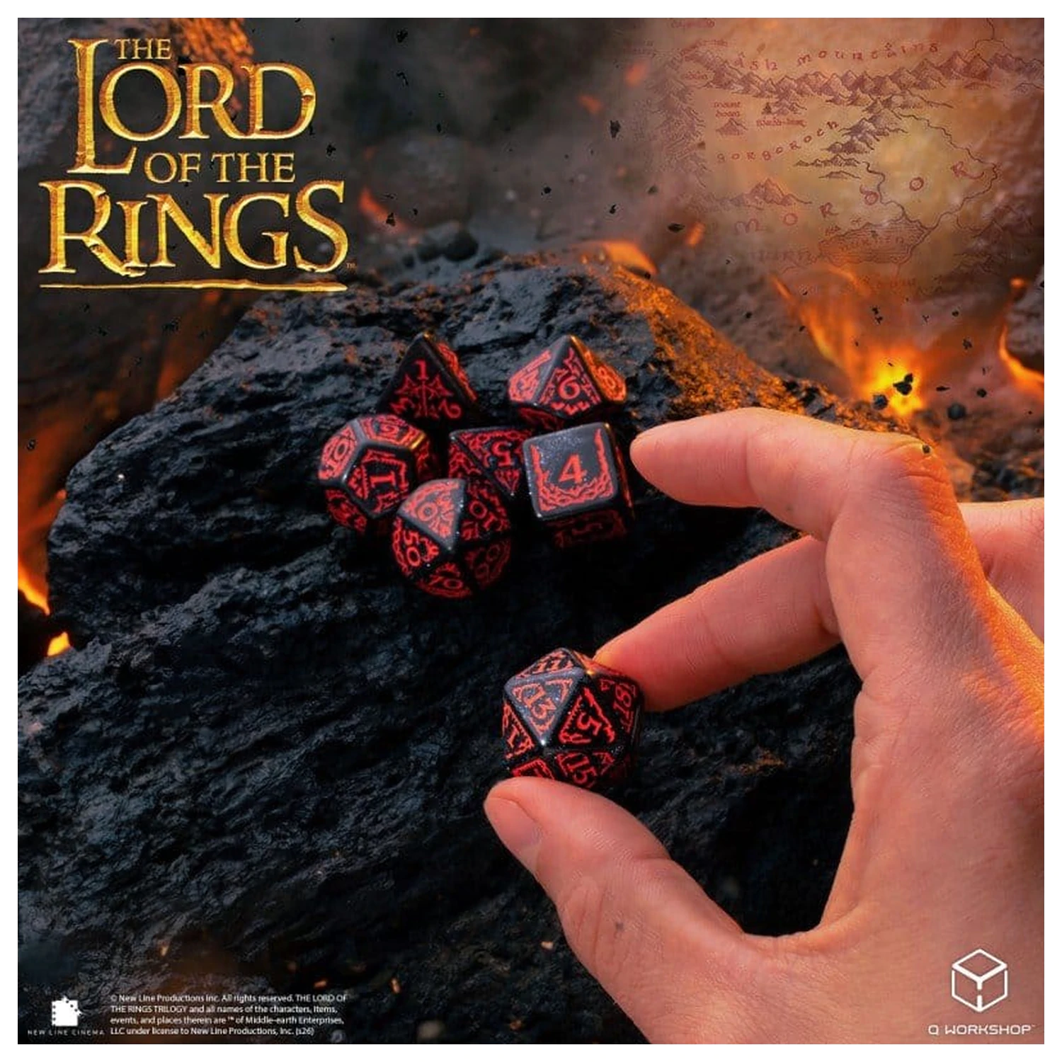 The Lord of the Rings 7 db-os dobókocka csomag Mordor termékfotó