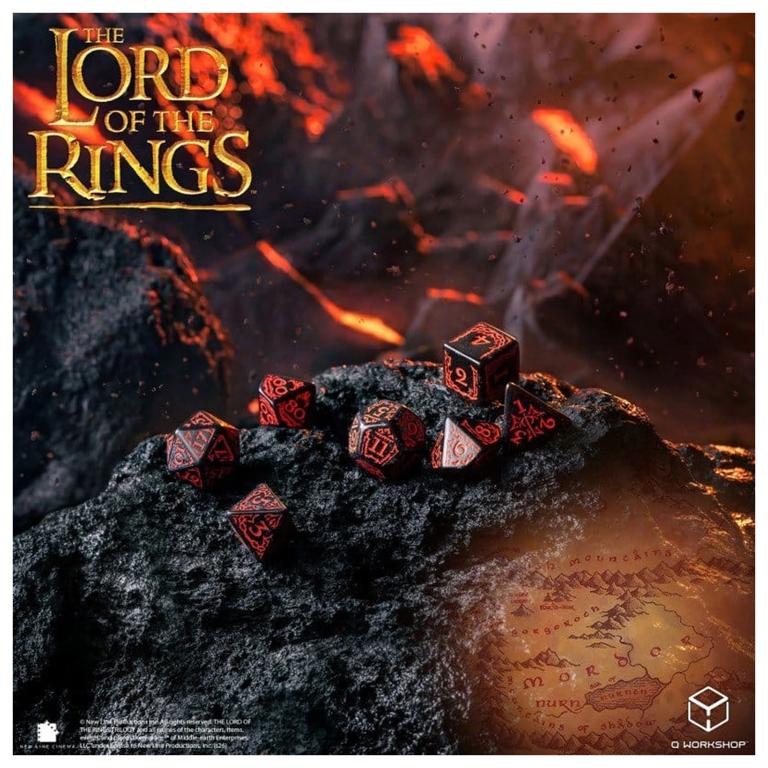 The Lord of the Rings 7 db-os dobókocka csomag Mordor termékfotó