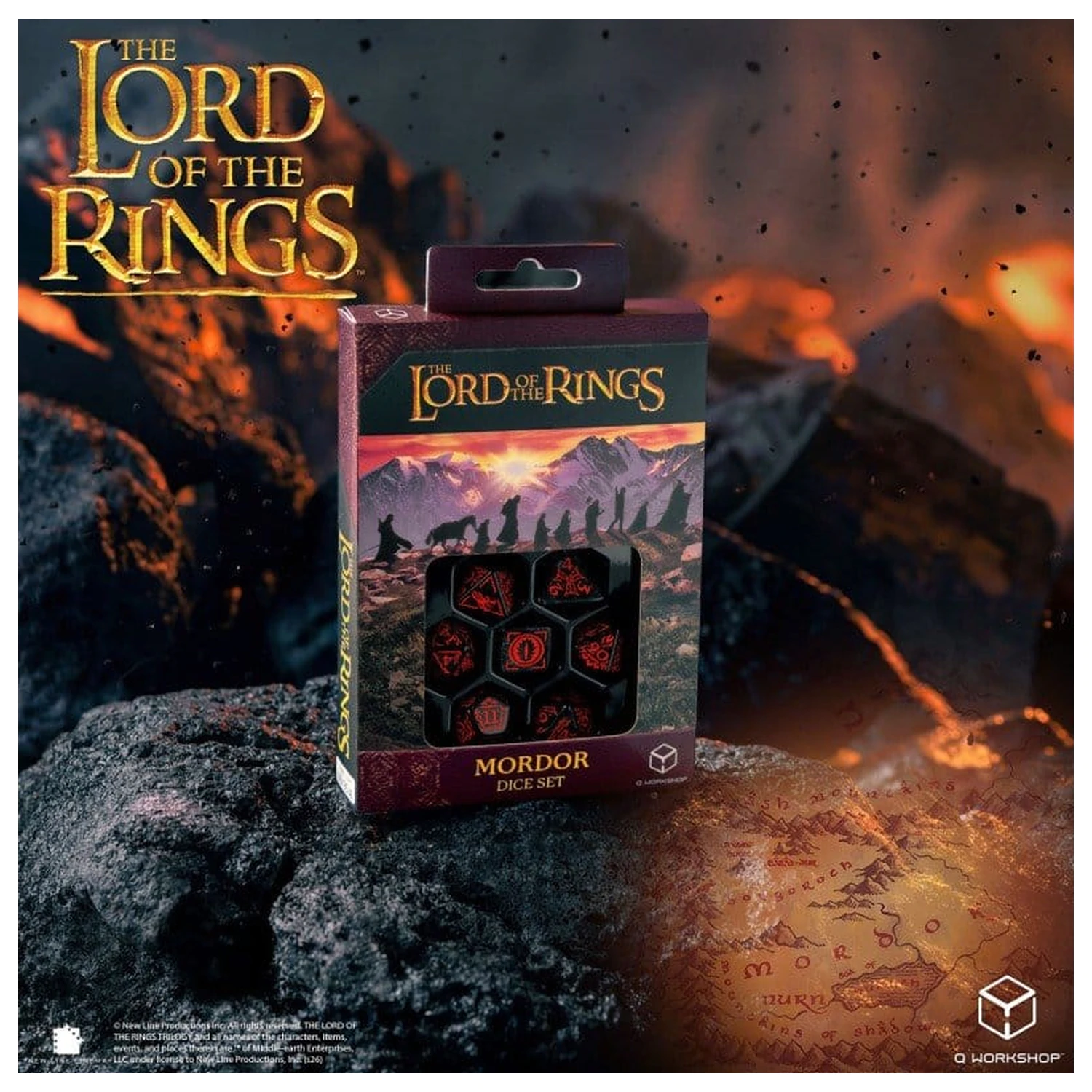 The Lord of the Rings 7 db-os dobókocka csomag Mordor termékfotó