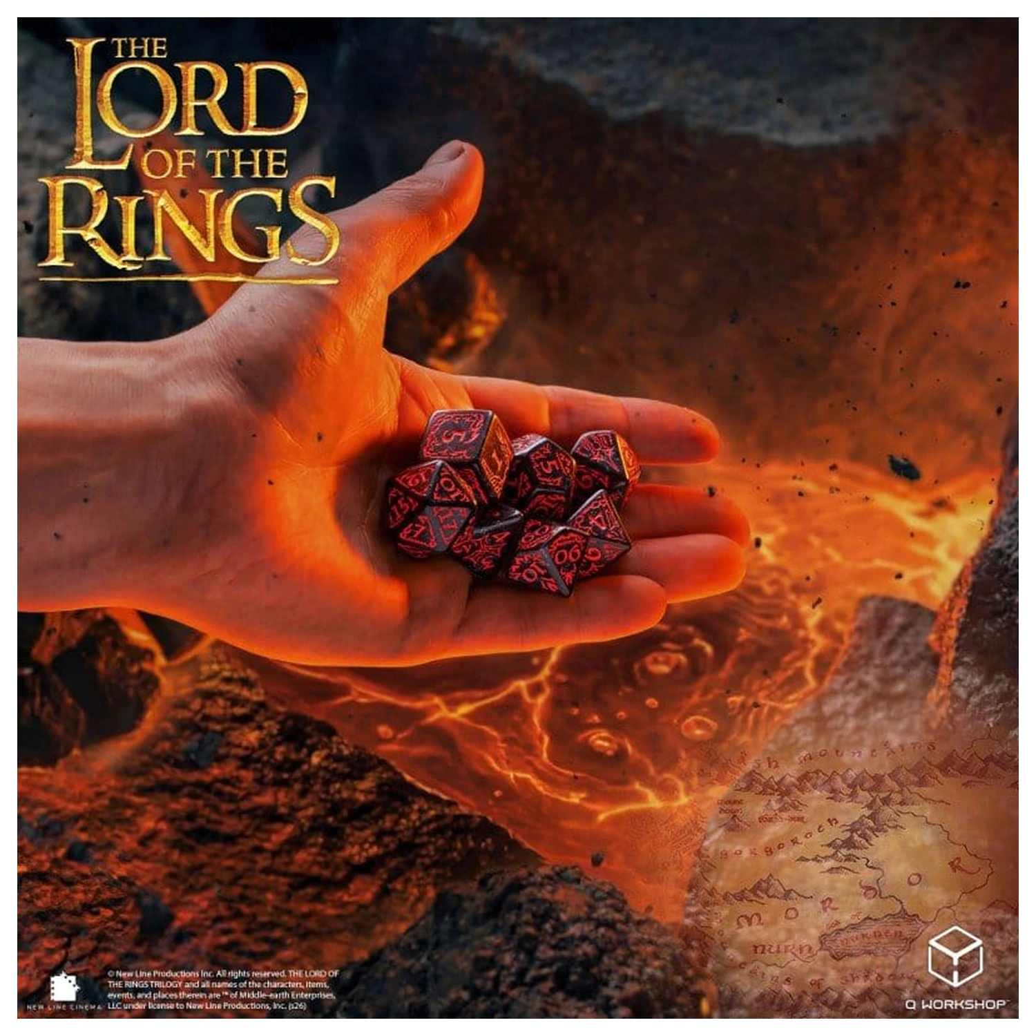 The Lord of the Rings 7 db-os dobókocka csomag Mordor termékfotó