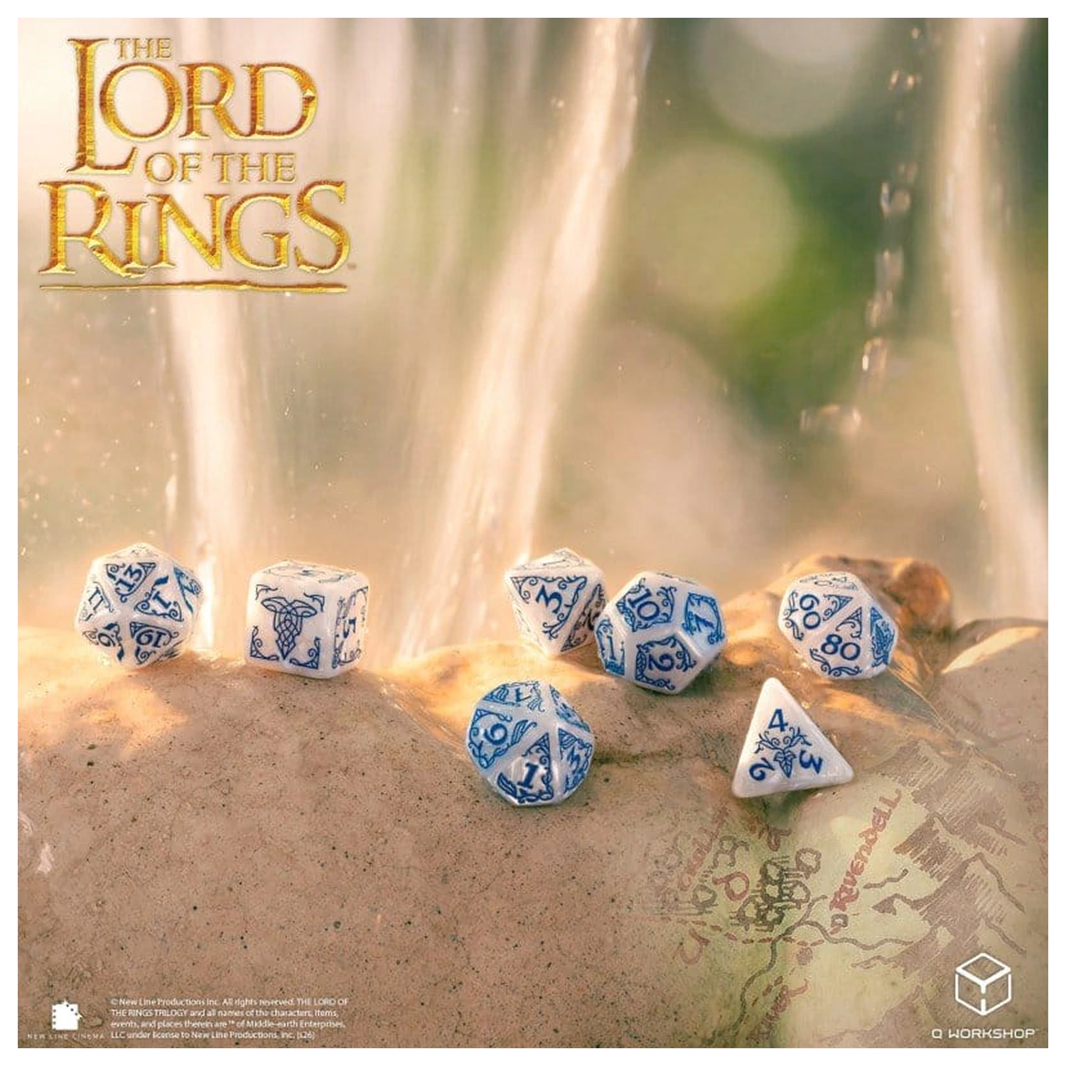 The Lord of the Rings 7 db-os dobókocka csomag Rivendell (Stone) termékfotó