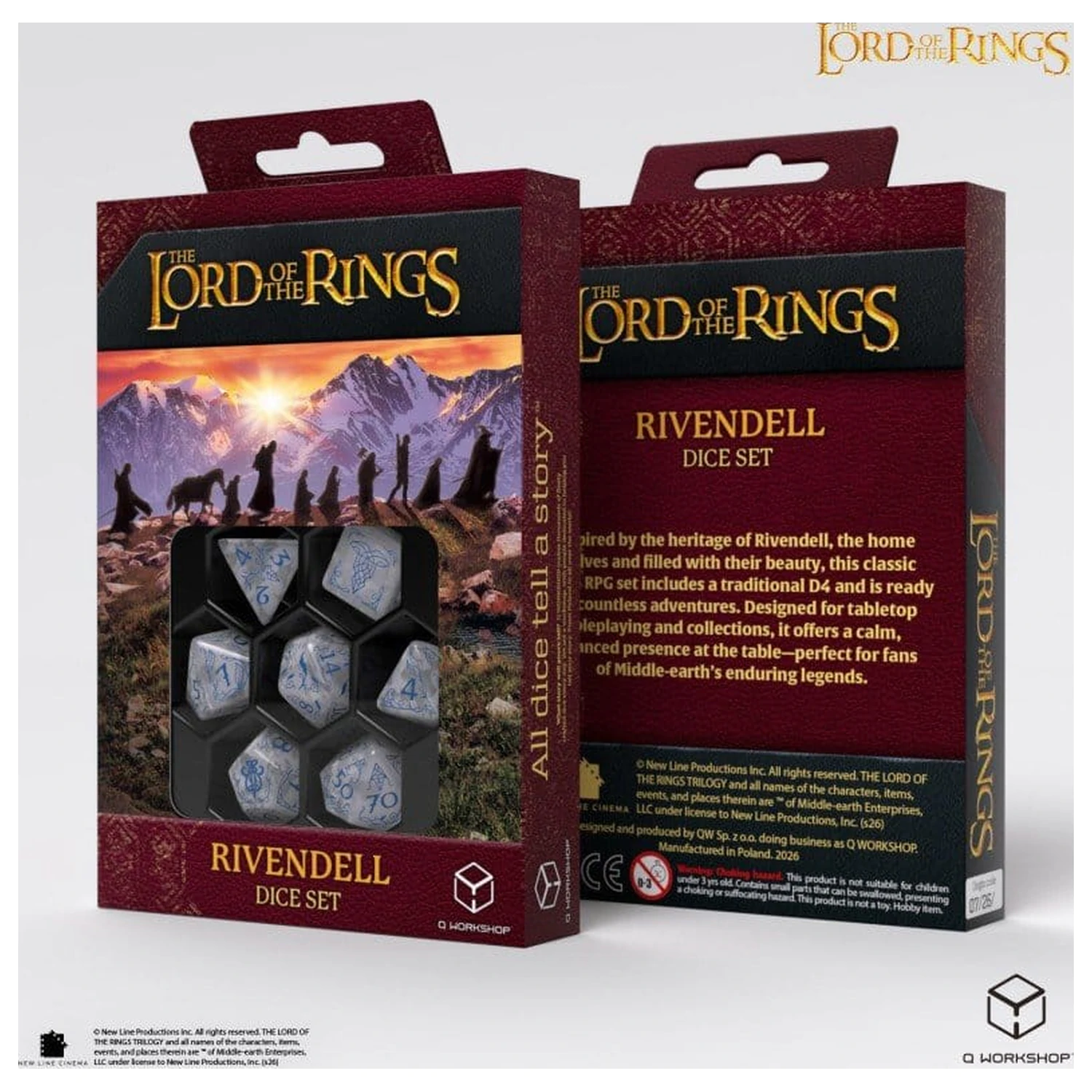 The Lord of the Rings 7 db-os dobókocka csomag Rivendell (Stone) termékfotó