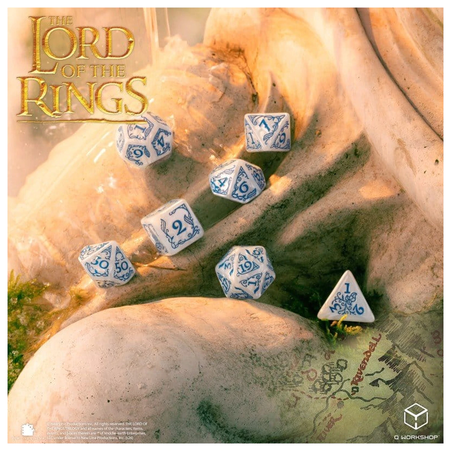 The Lord of the Rings 7 db-os dobókocka csomag Rivendell (Stone) termékfotó