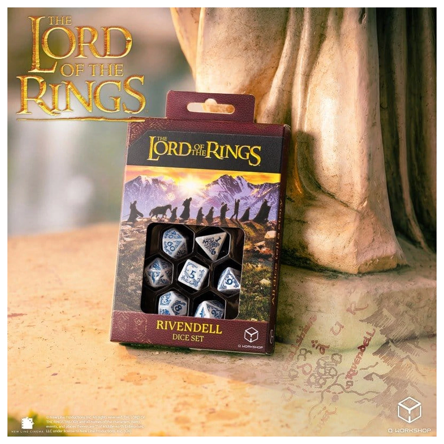 The Lord of the Rings 7 db-os dobókocka csomag Rivendell (Stone) termékfotó