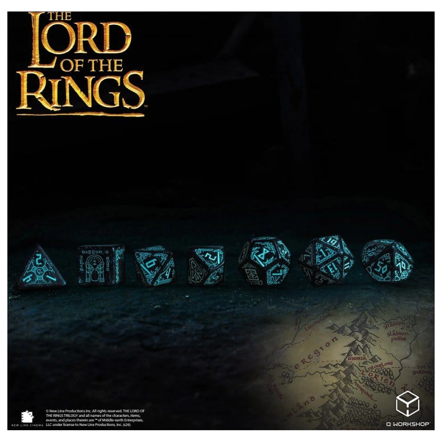 The Lord of the Rings 7 eb-os dobókocka csomag Moria (Glow in the Dark) termékfotó