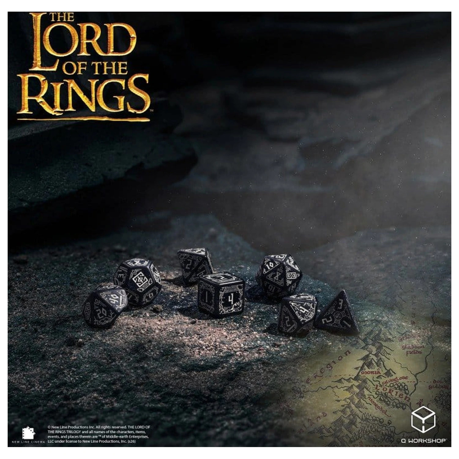The Lord of the Rings 7 eb-os dobókocka csomag Moria (Glow in the Dark) termékfotó
