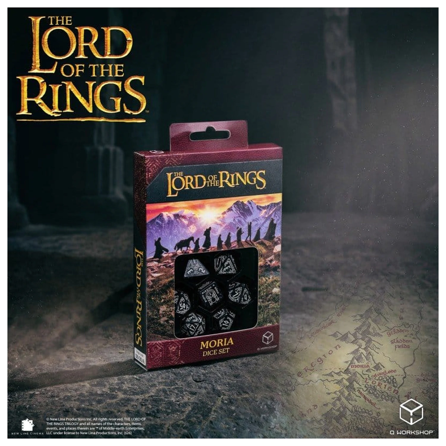 The Lord of the Rings 7 eb-os dobókocka csomag Moria (Glow in the Dark) termékfotó