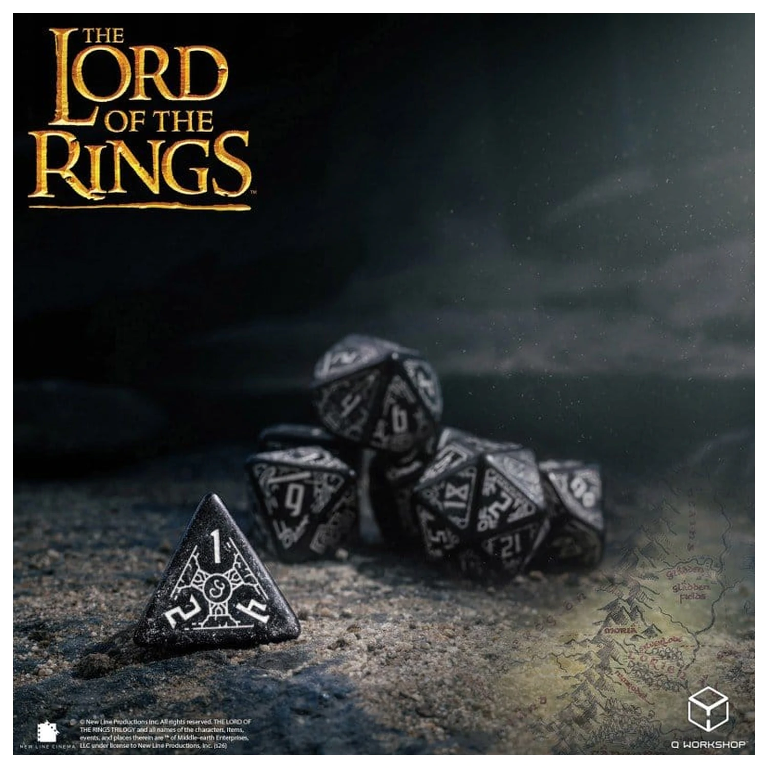 The Lord of the Rings 7 eb-os dobókocka csomag Moria (Glow in the Dark) termékfotó