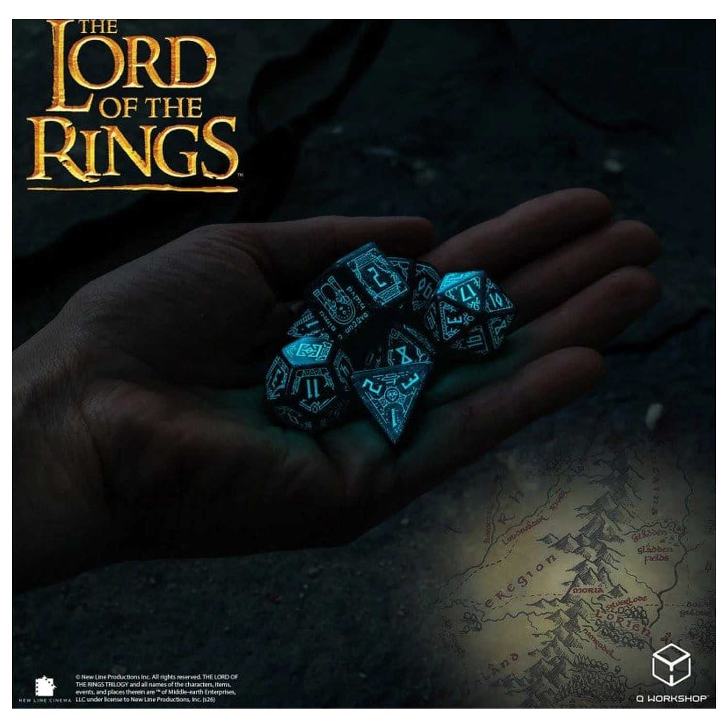 The Lord of the Rings 7 eb-os dobókocka csomag Moria (Glow in the Dark) termékfotó