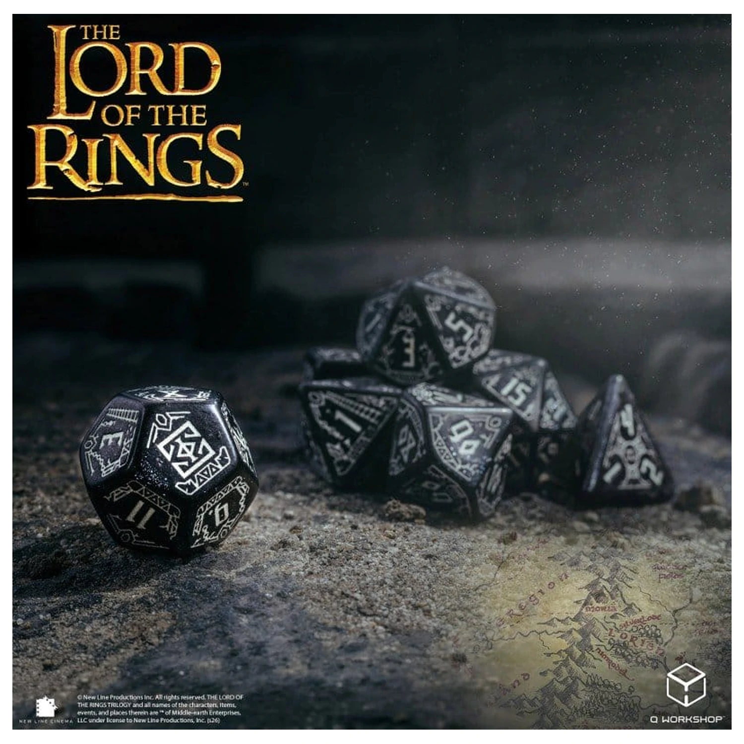 The Lord of the Rings 7 eb-os dobókocka csomag Moria (Glow in the Dark) termékfotó