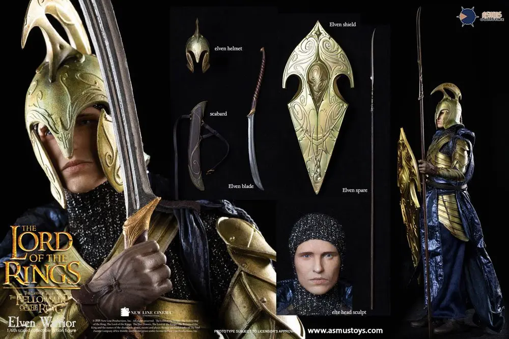 The Lord of the Rings akciófigura 1/6 Elven Warrior 30 cm termékfotó