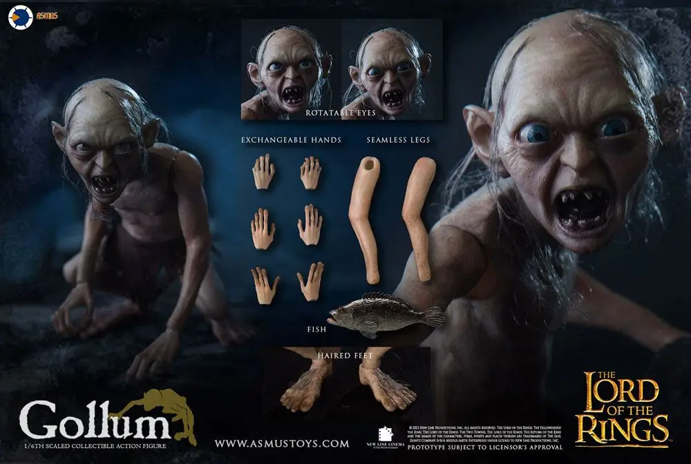 The Lord of the Rings akciófigura 1/6 Gollum 19 cm termékfotó