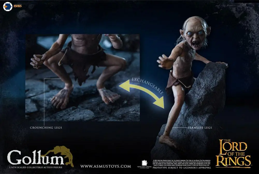 The Lord of the Rings akciófigura 1/6 Gollum (Luxury Edition) 19 cm termékfotó
