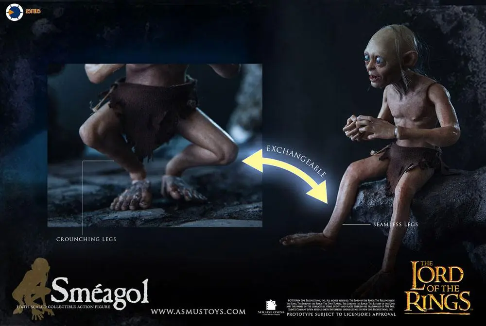 The Lord of the Rings akciófigura 1/6 Gollum (Luxury Edition) 19 cm termékfotó