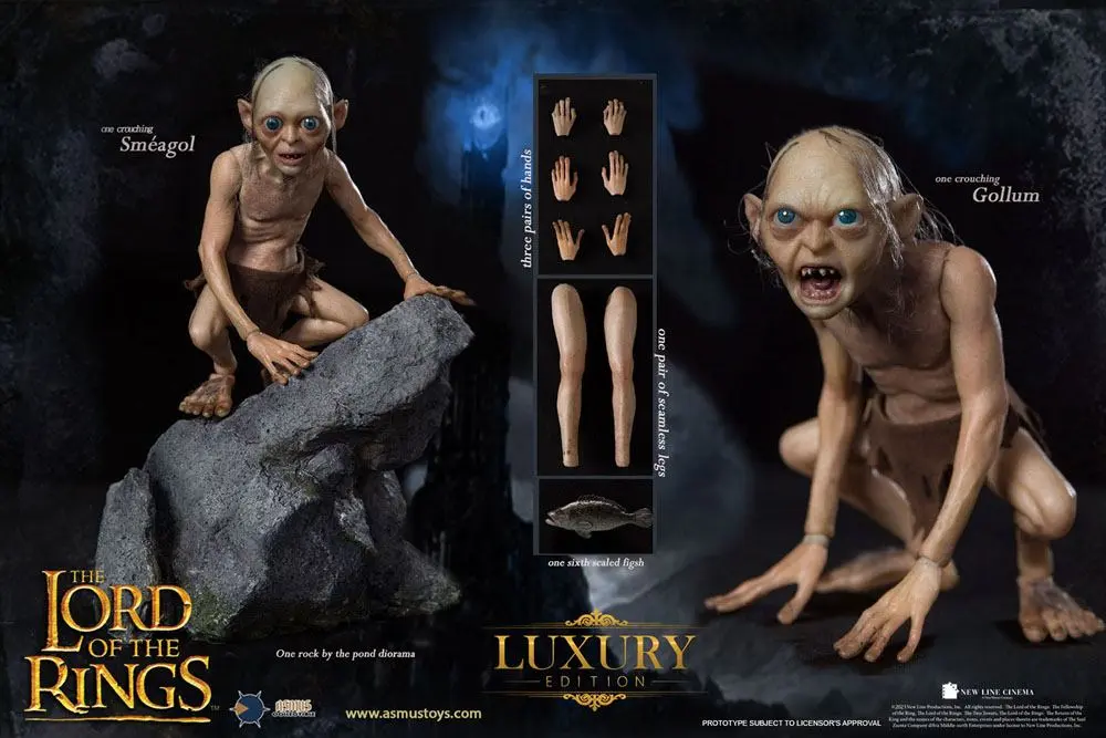 The Lord of the Rings akciófigura 1/6 Gollum (Luxury Edition) 19 cm termékfotó