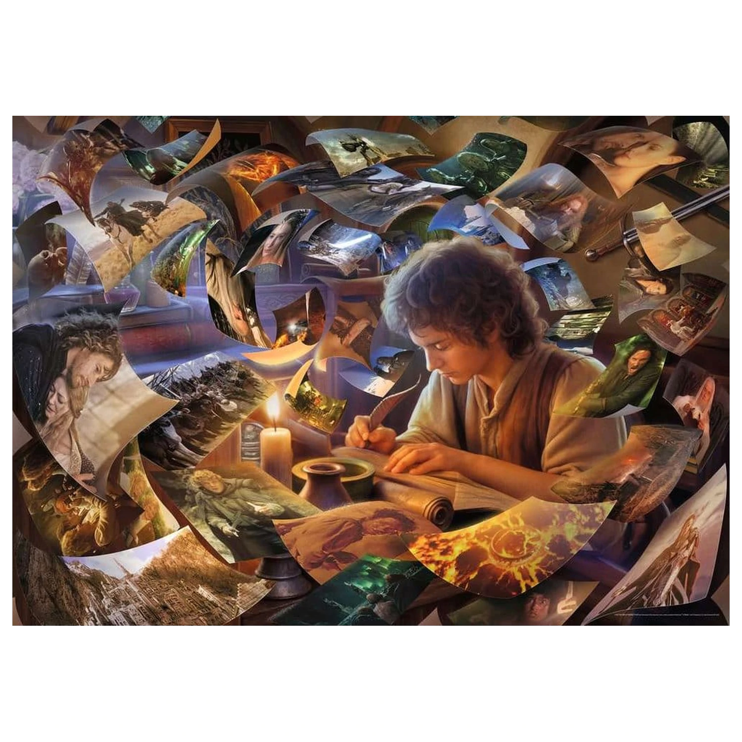 The Lord of the Rings Frodo's Journey puzzle (1000 darab) termékfotó