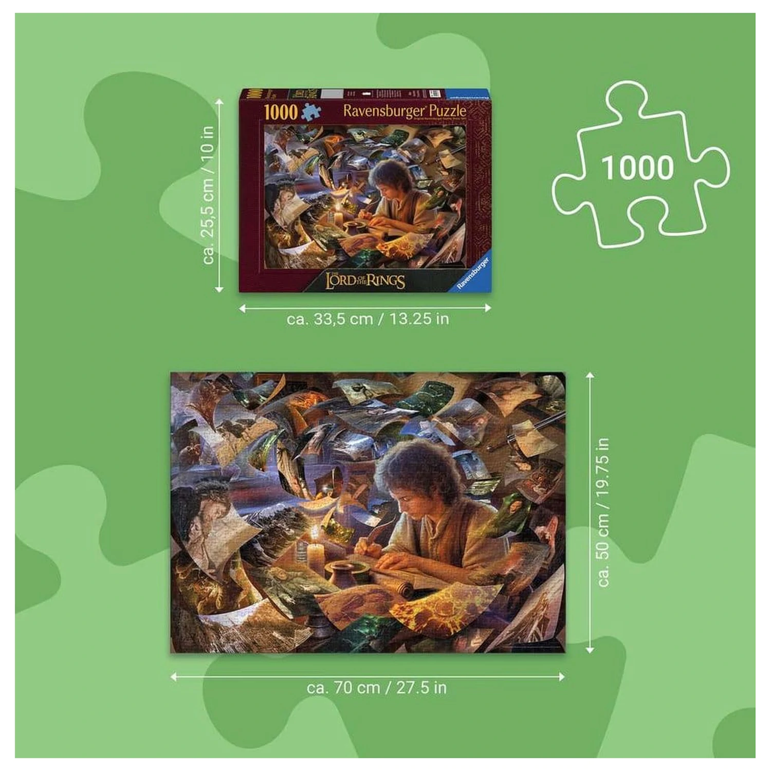 The Lord of the Rings Frodo's Journey puzzle (1000 darab) termékfotó