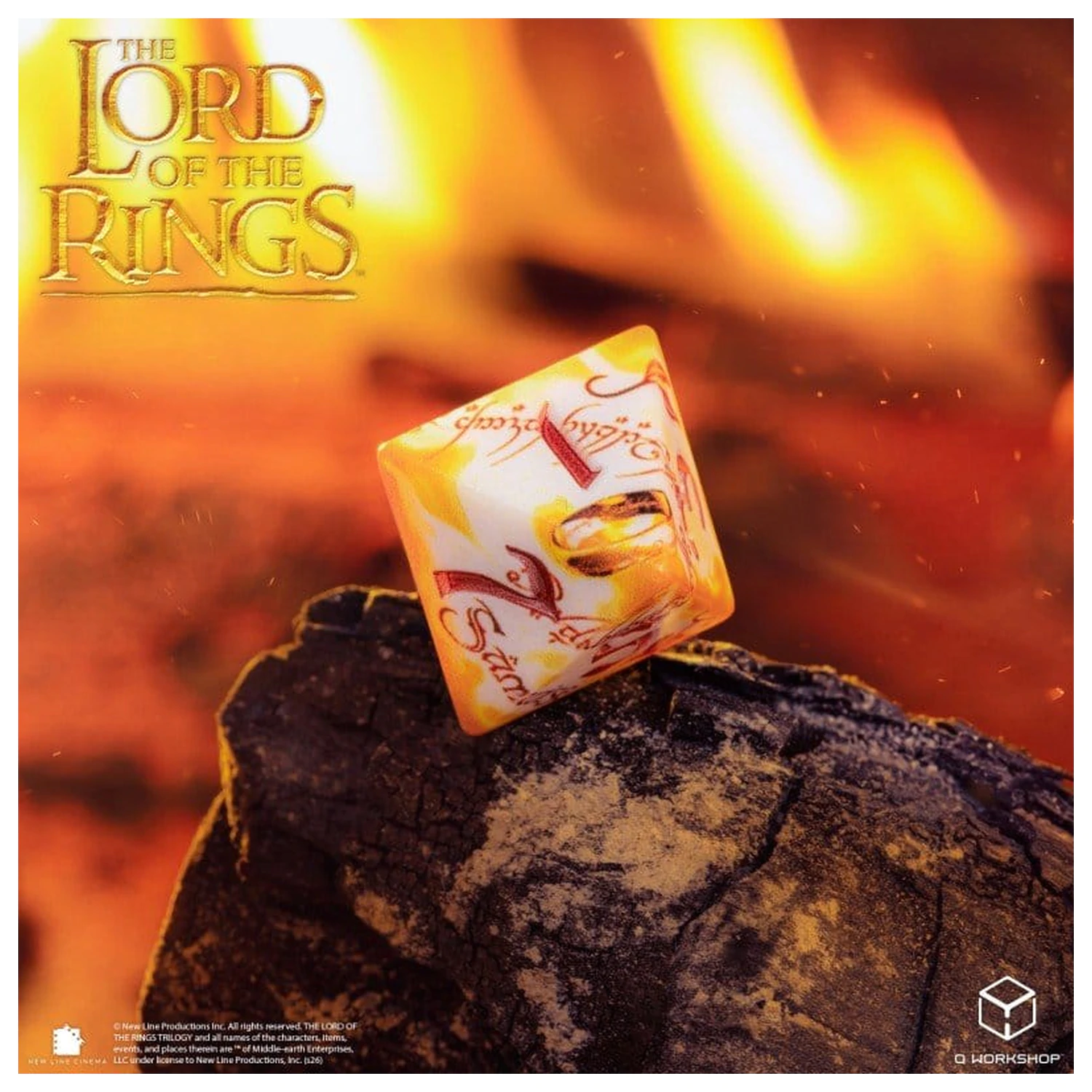 The Lord of the Rings Full Art 7 db-os dobókocka csomag Ring-bearers (Whitefire Radiance) termékfotó