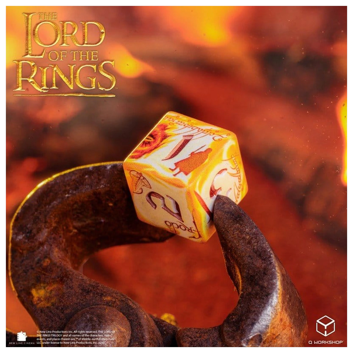 The Lord of the Rings Full Art 7 db-os dobókocka csomag Ring-bearers (Whitefire Radiance) termékfotó