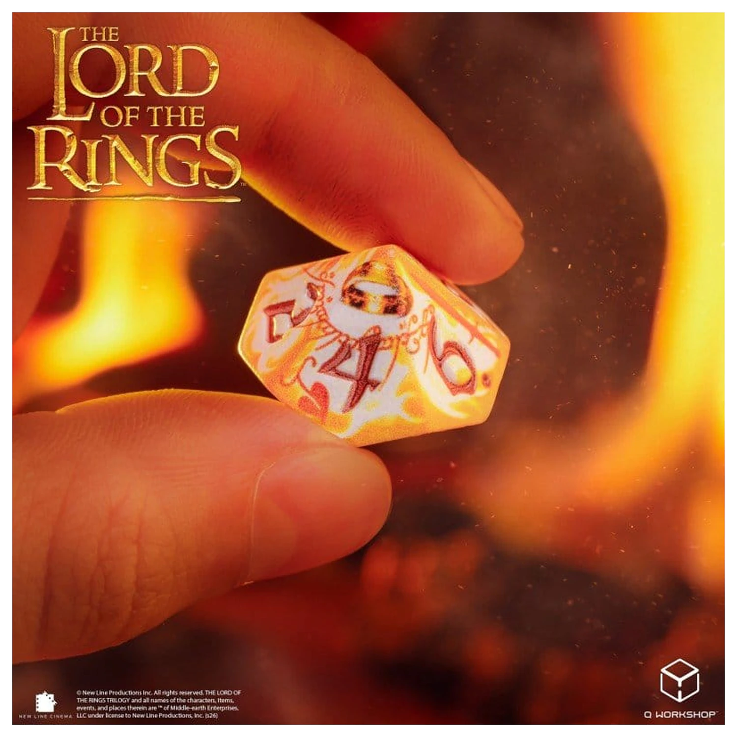 The Lord of the Rings Full Art 7 db-os dobókocka csomag Ring-bearers (Whitefire Radiance) termékfotó