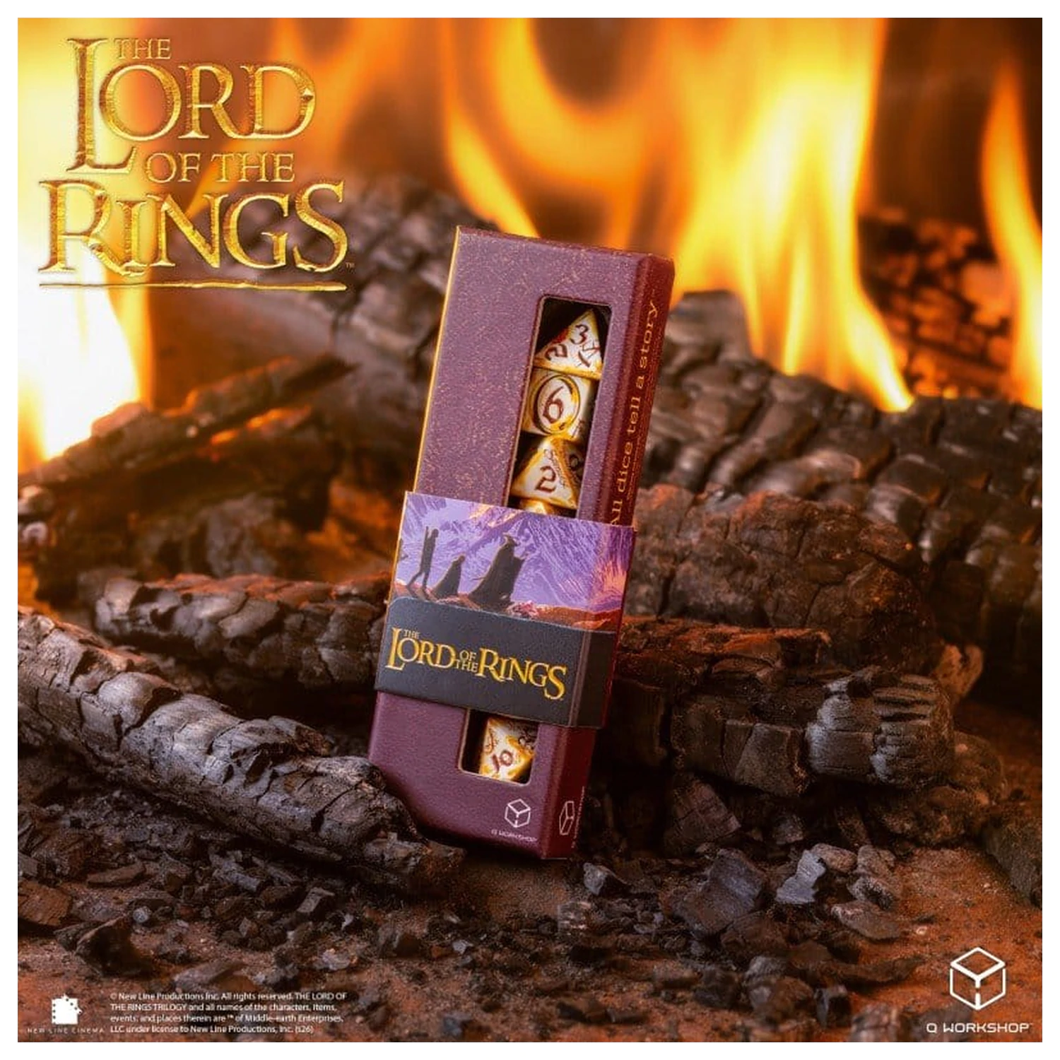 The Lord of the Rings Full Art 7 db-os dobókocka csomag Ring-bearers (Whitefire Radiance) termékfotó