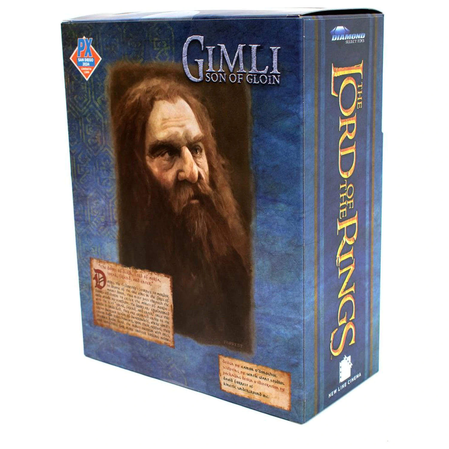 The Lord of the Rings Gimli akciófigura SDCC Exkluzív termékfotó