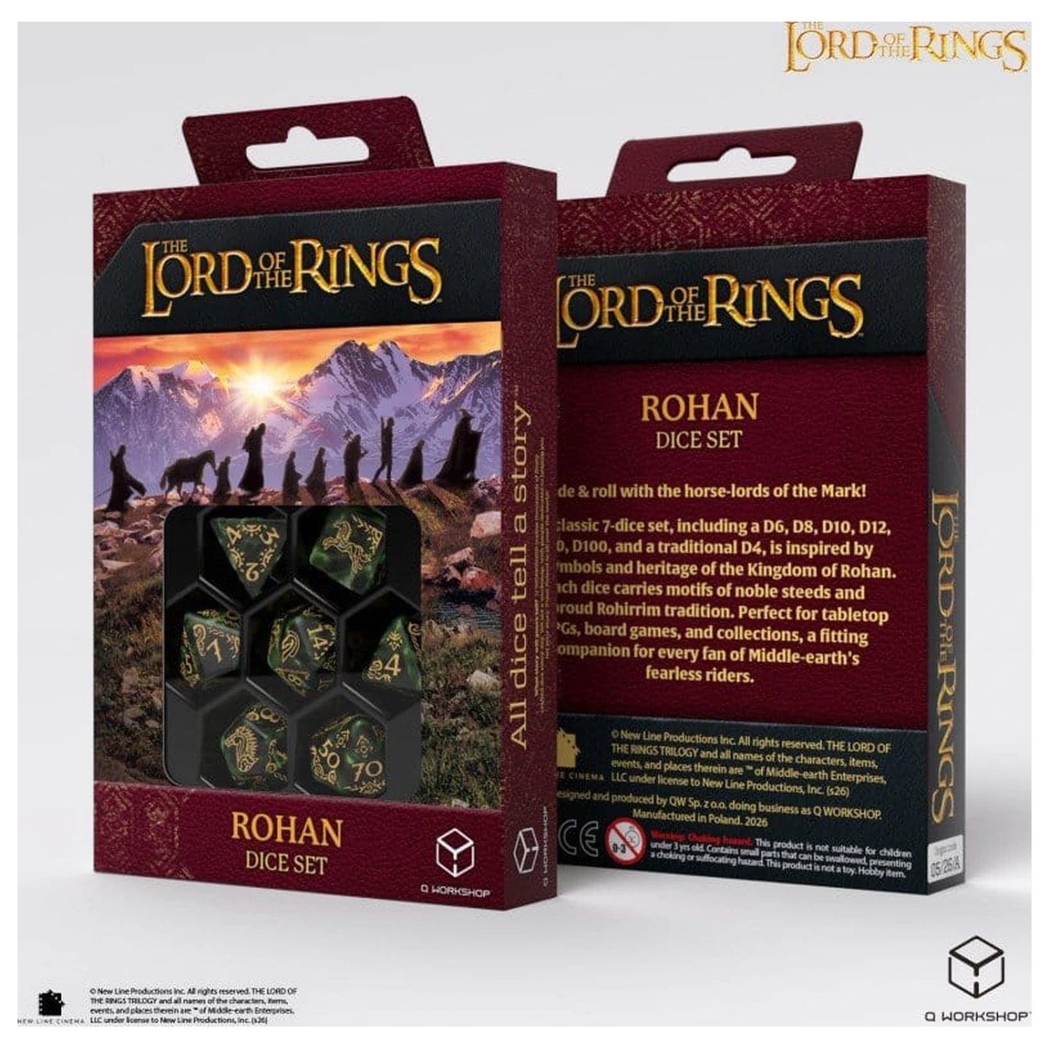The Lord of the Rings Rohan 7 db-os dobókocka csomag  termékfotó