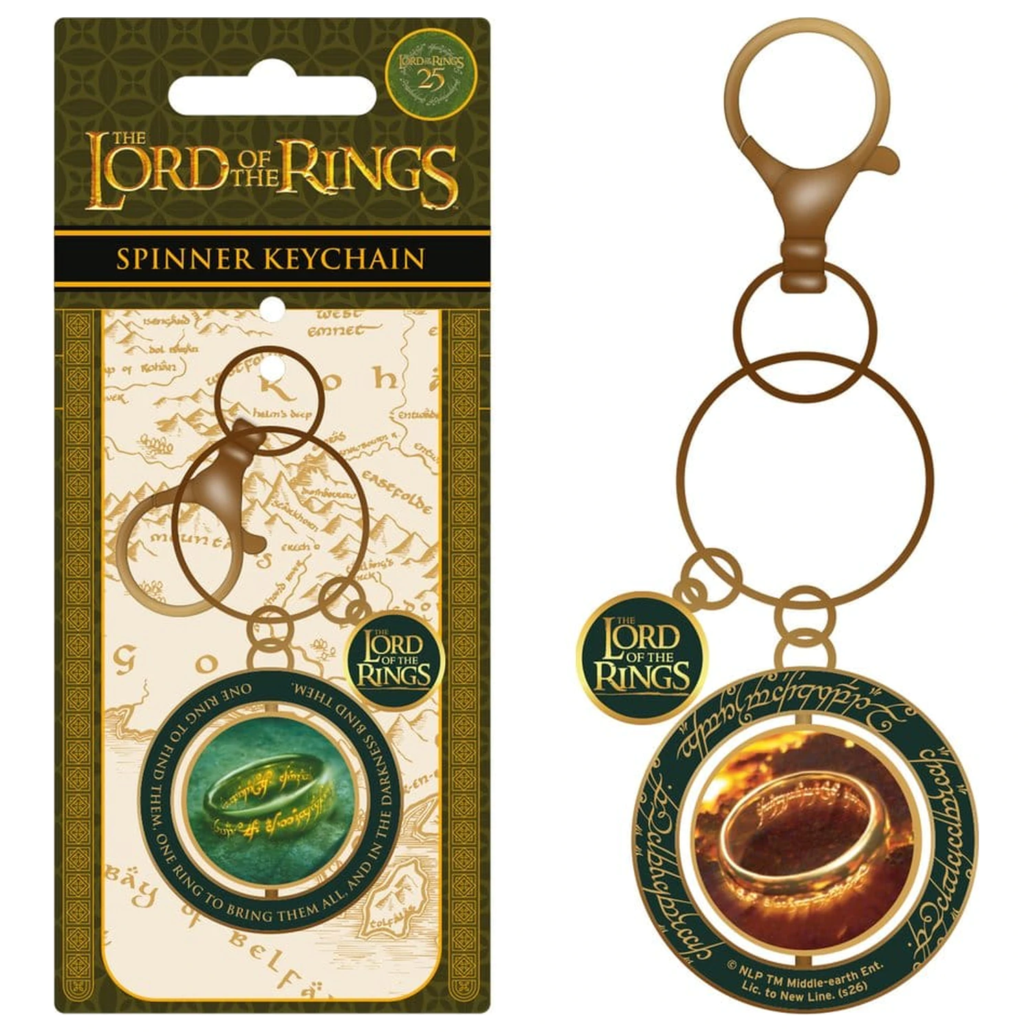 The Lord of the Rings Spinner kulcstartó Epic Journey termékfotó