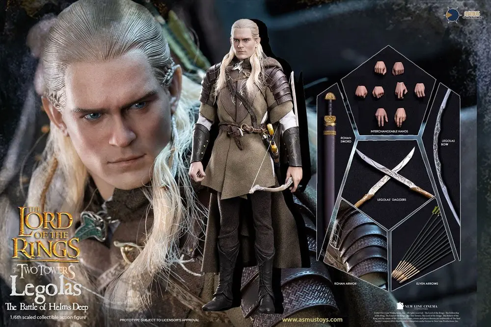 The Lord of the Rings: The Two Towers akciófigura 1/6 Legolas at Helm's Deep 30 cm termékfotó