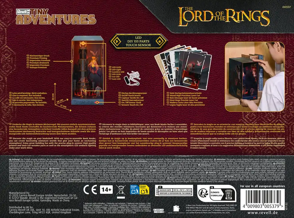 The Lord of the Rings Tiny Adventures Book Nook Mini Diorama Barad-Dûr 23 cm termékfotó