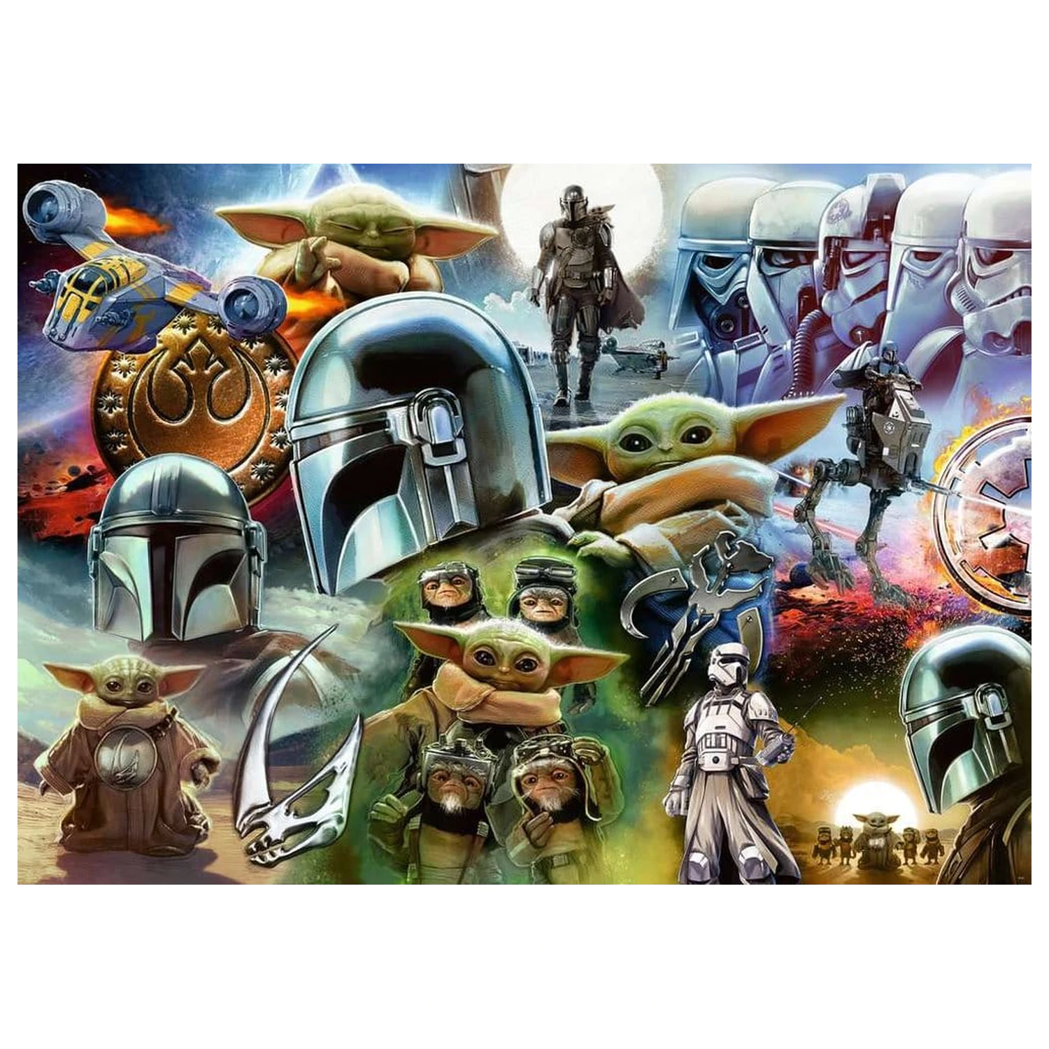 The Mandalorian and Grogu puzzle (1000 darab) termékfotó