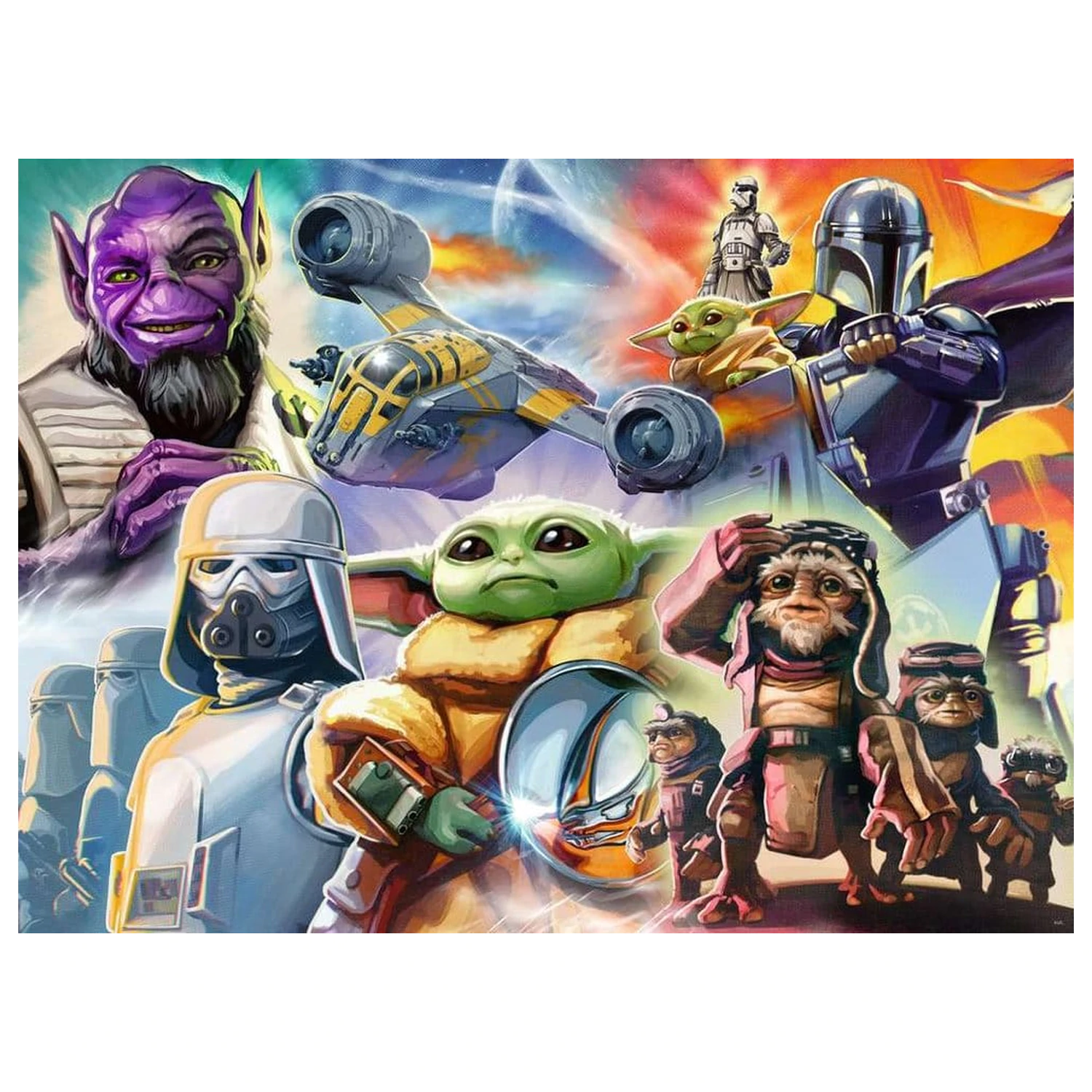 The Mandalorian and Grogu puzzle (500 darab) termékfotó