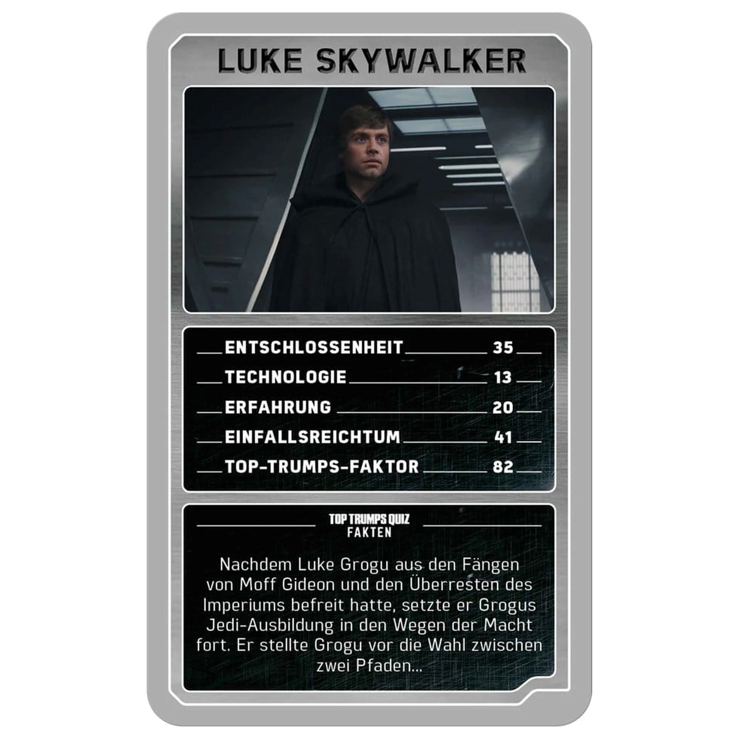 The Mandalorian and Grogu Top Trumps Collectables német nyelvű kártyajáték  termékfotó