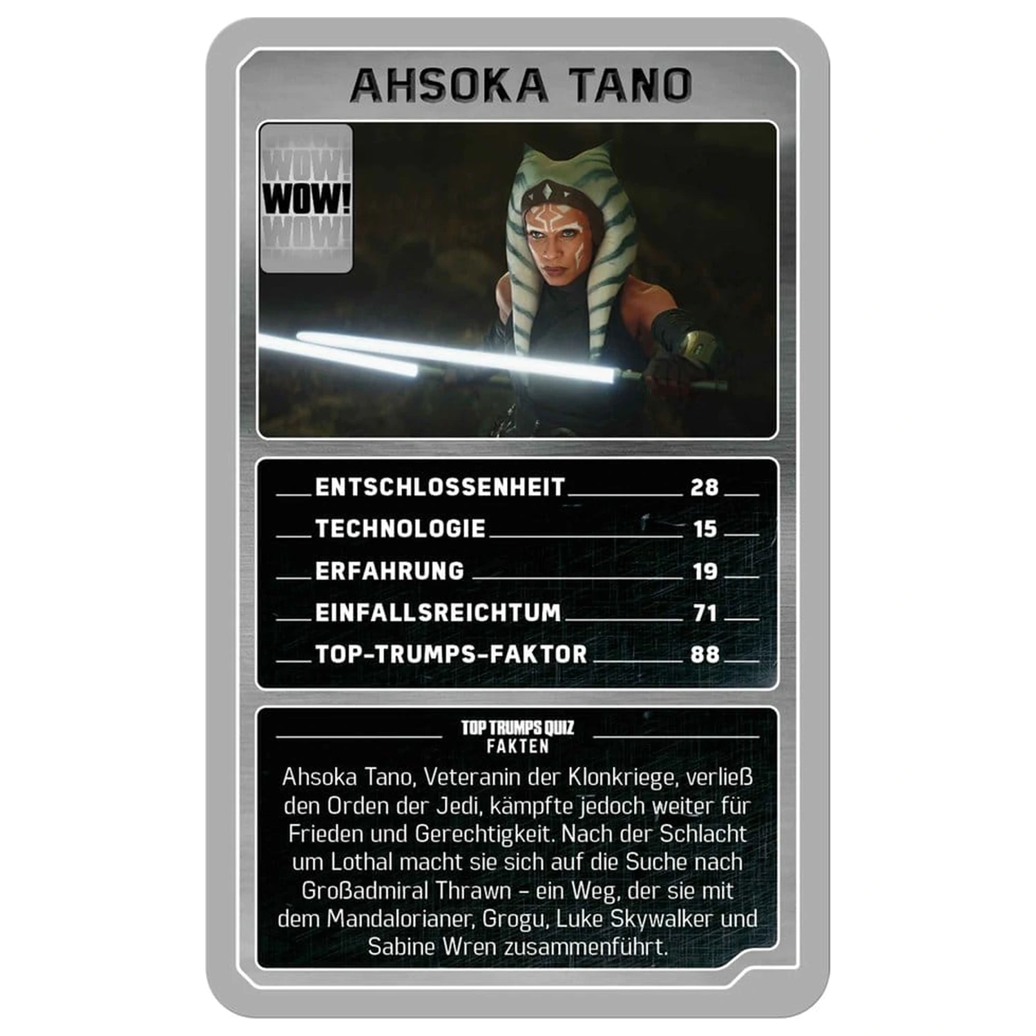 The Mandalorian and Grogu Top Trumps Collectables német nyelvű kártyajáték  termékfotó