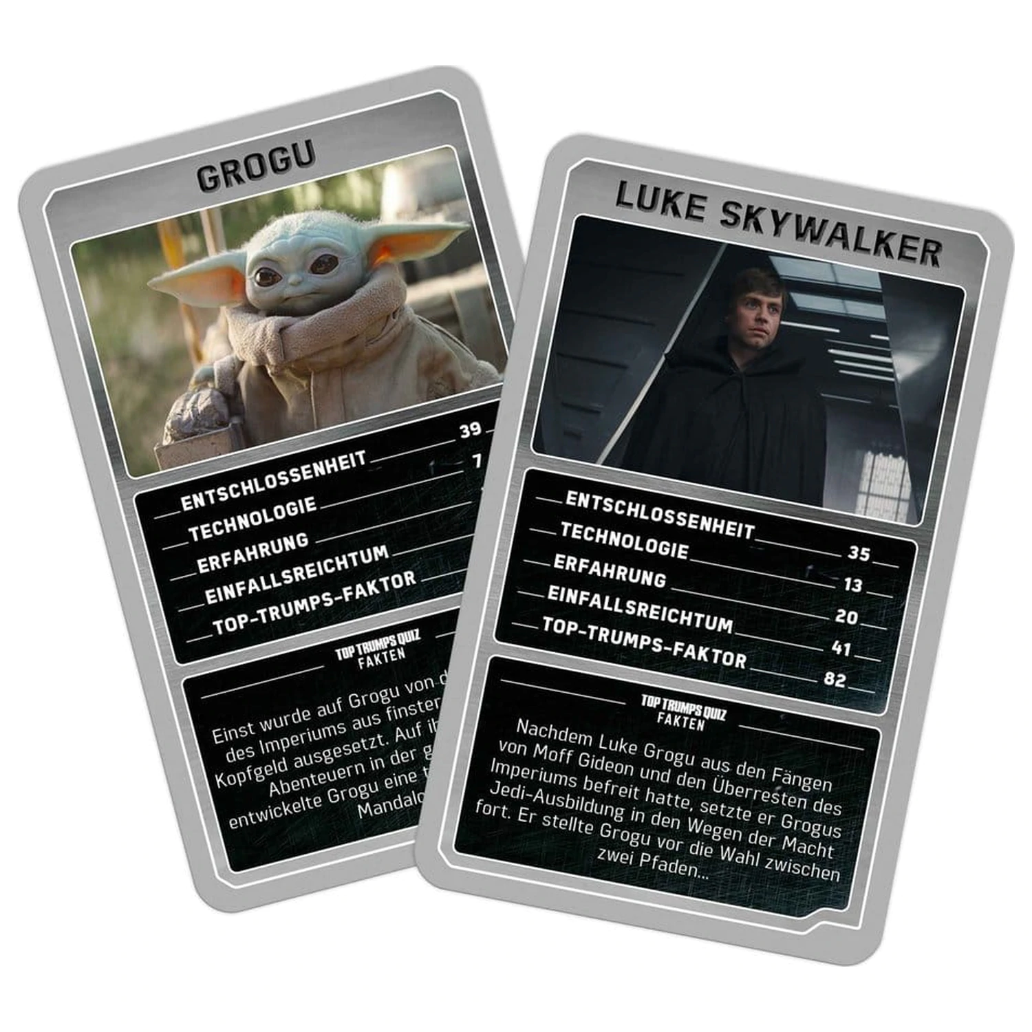 The Mandalorian and Grogu Top Trumps Collectables német nyelvű kártyajáték  termékfotó