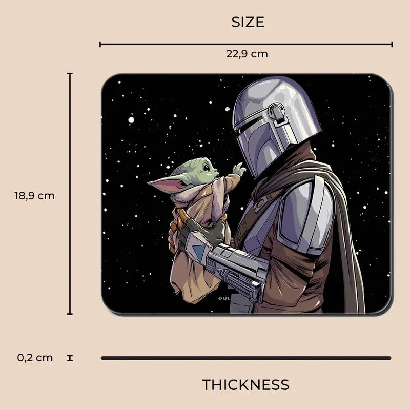 The Mandalorian Baby Yoda egérpad termékfotó