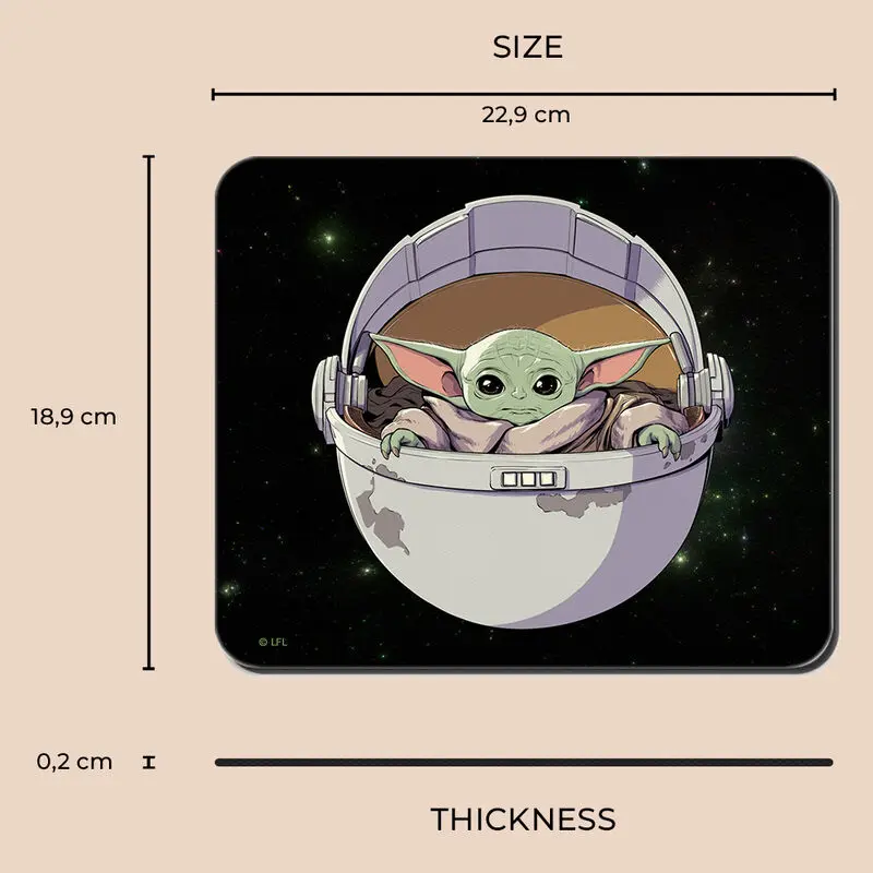 The Mandalorian Baby Yoda egérpad termékfotó