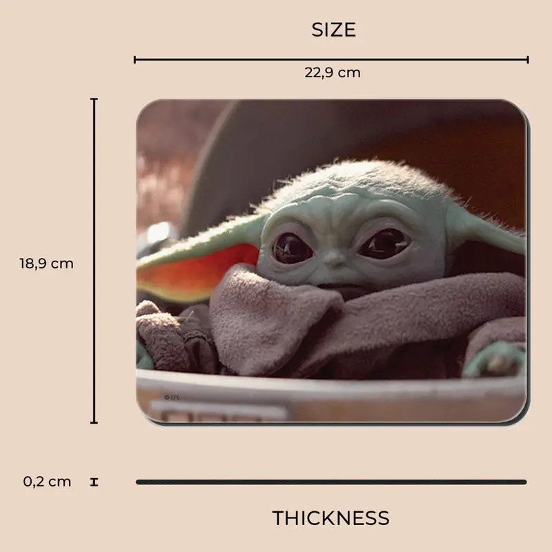 The Mandalorian Baby Yoda egérpad termékfotó