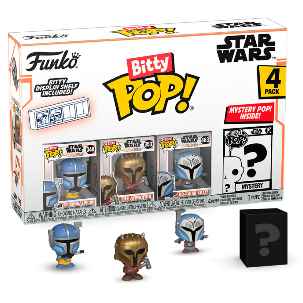 The Mandalorian Funko Bitty POP 4 db-os figura csomag Heavy Mandalorian termékfotó