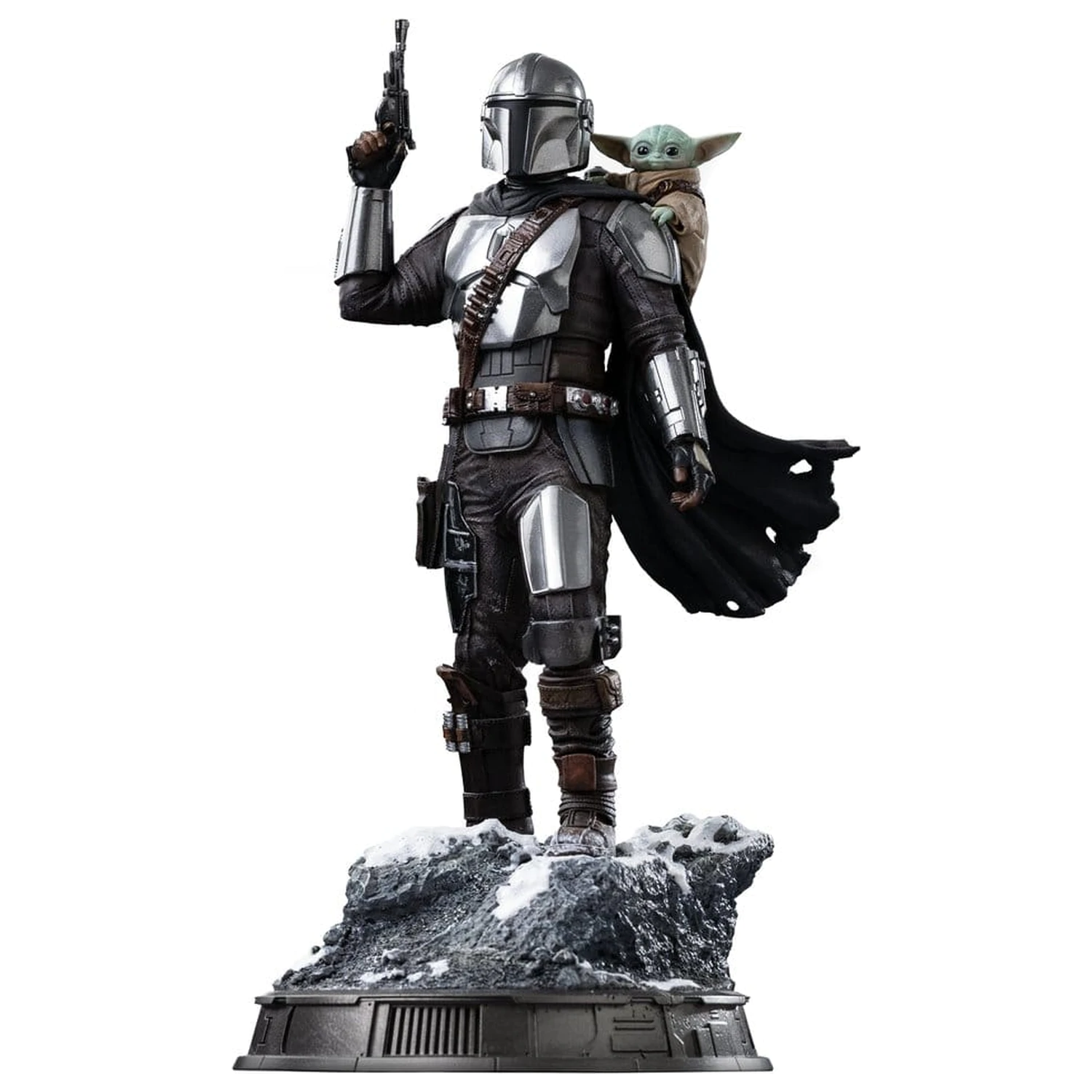 The Mandalorian & Grogu Art Scale 1/10 The Mandalorian and Grogu szobor figura 25 cm termékfotó