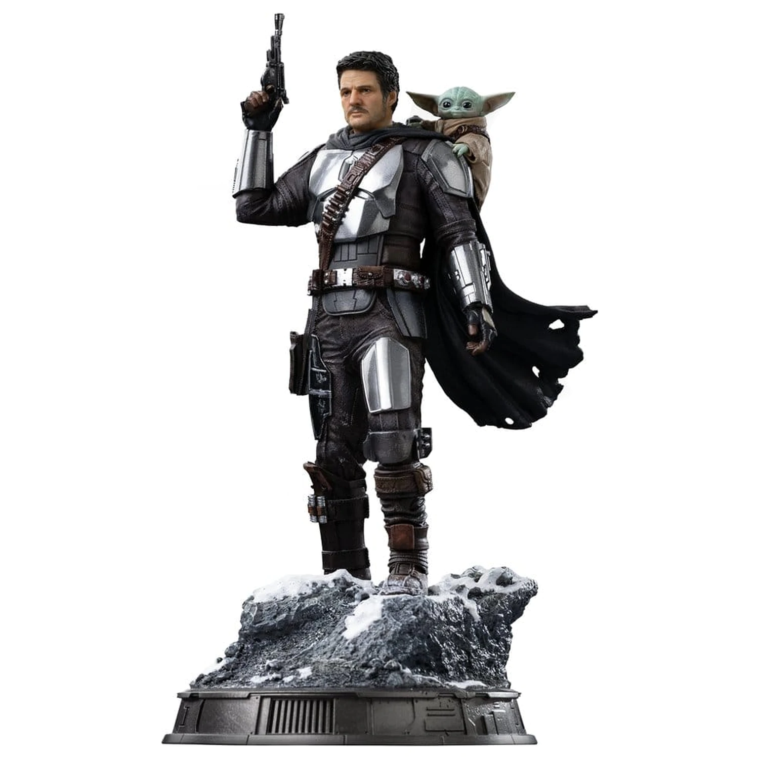 The Mandalorian & Grogu Art Scale 1/10 The Mandalorian and Grogu szobor figura 25 cm termékfotó