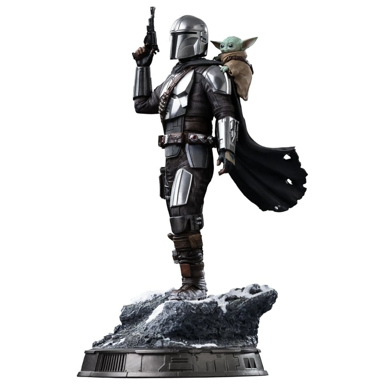 The Mandalorian & Grogu Art Scale 1/10 The Mandalorian and Grogu szobor figura 25 cm termékfotó