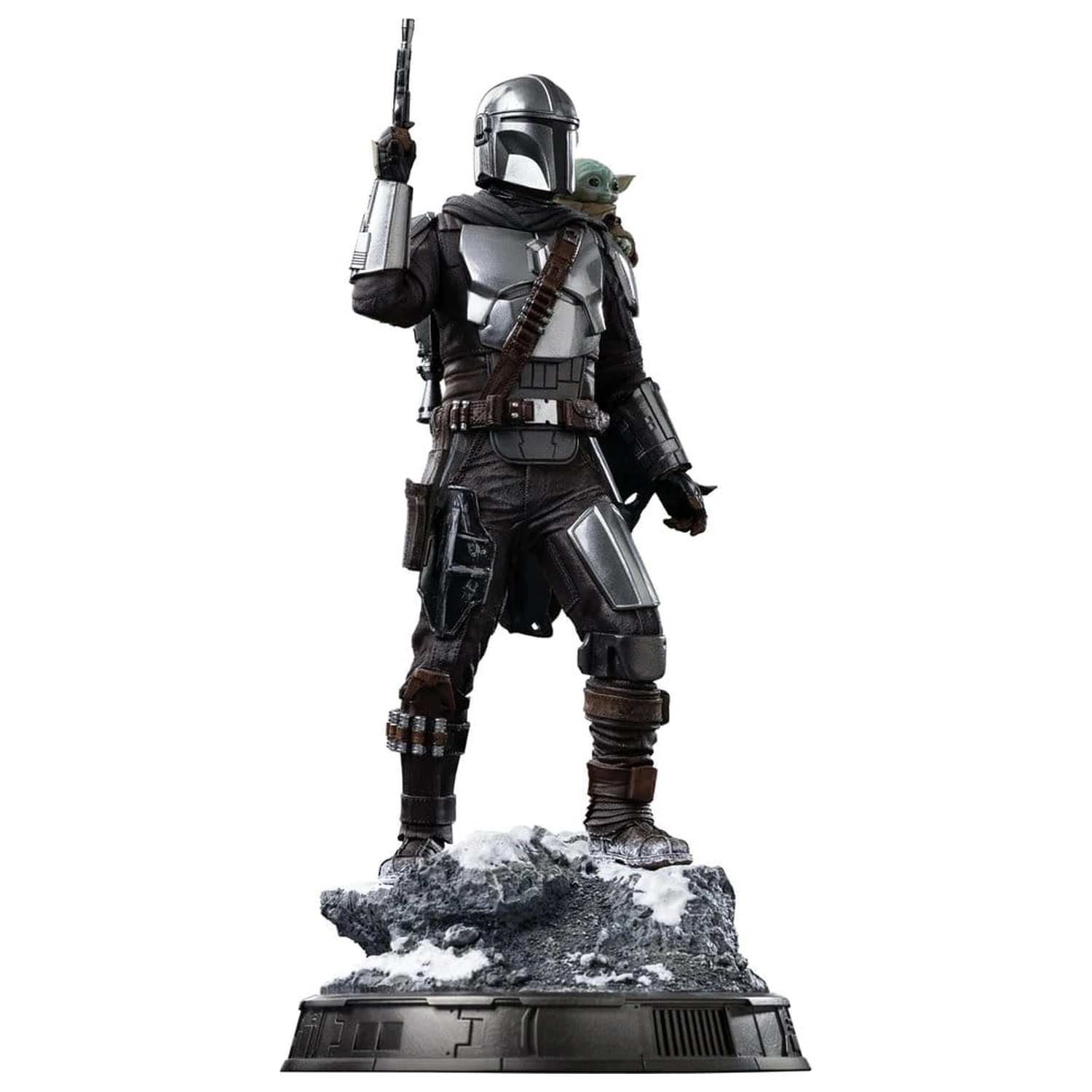 The Mandalorian & Grogu Art Scale 1/10 The Mandalorian and Grogu szobor figura 25 cm termékfotó