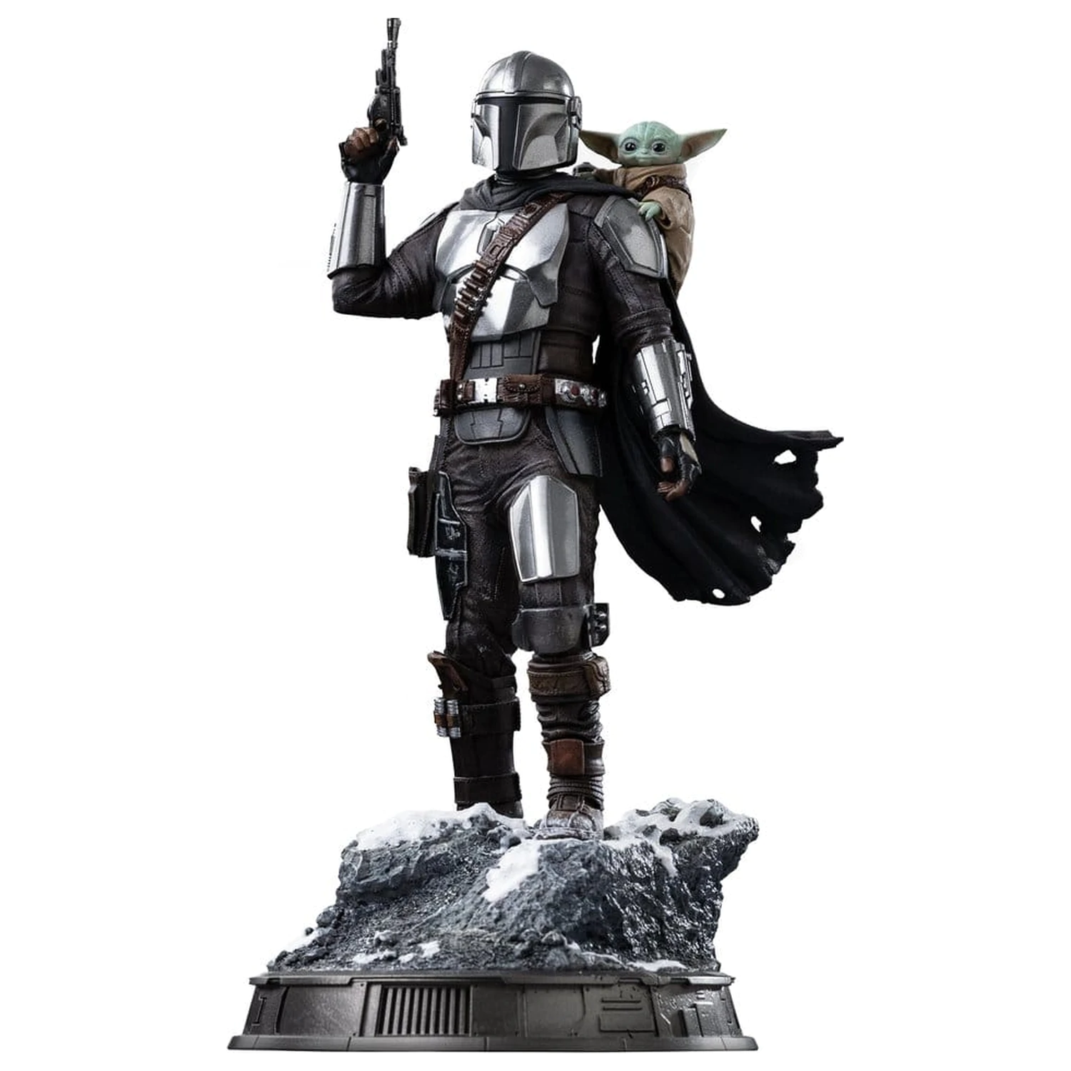 The Mandalorian & Grogu Art Scale 1/10 The Mandalorian and Grogu szobor figura 25 cm termékfotó