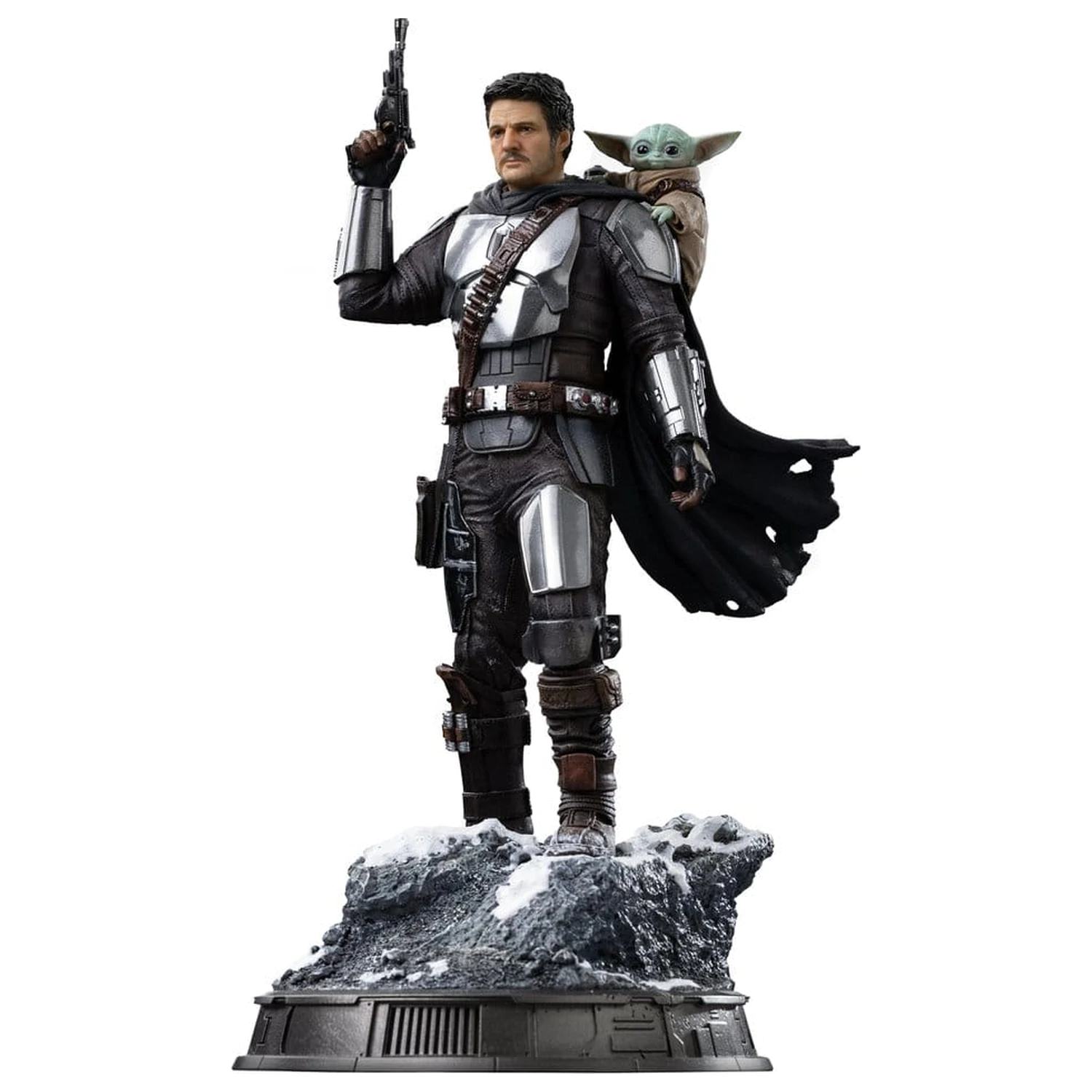 The Mandalorian & Grogu Art Scale 1/10 The Mandalorian and Grogu szobor figura 25 cm termékfotó
