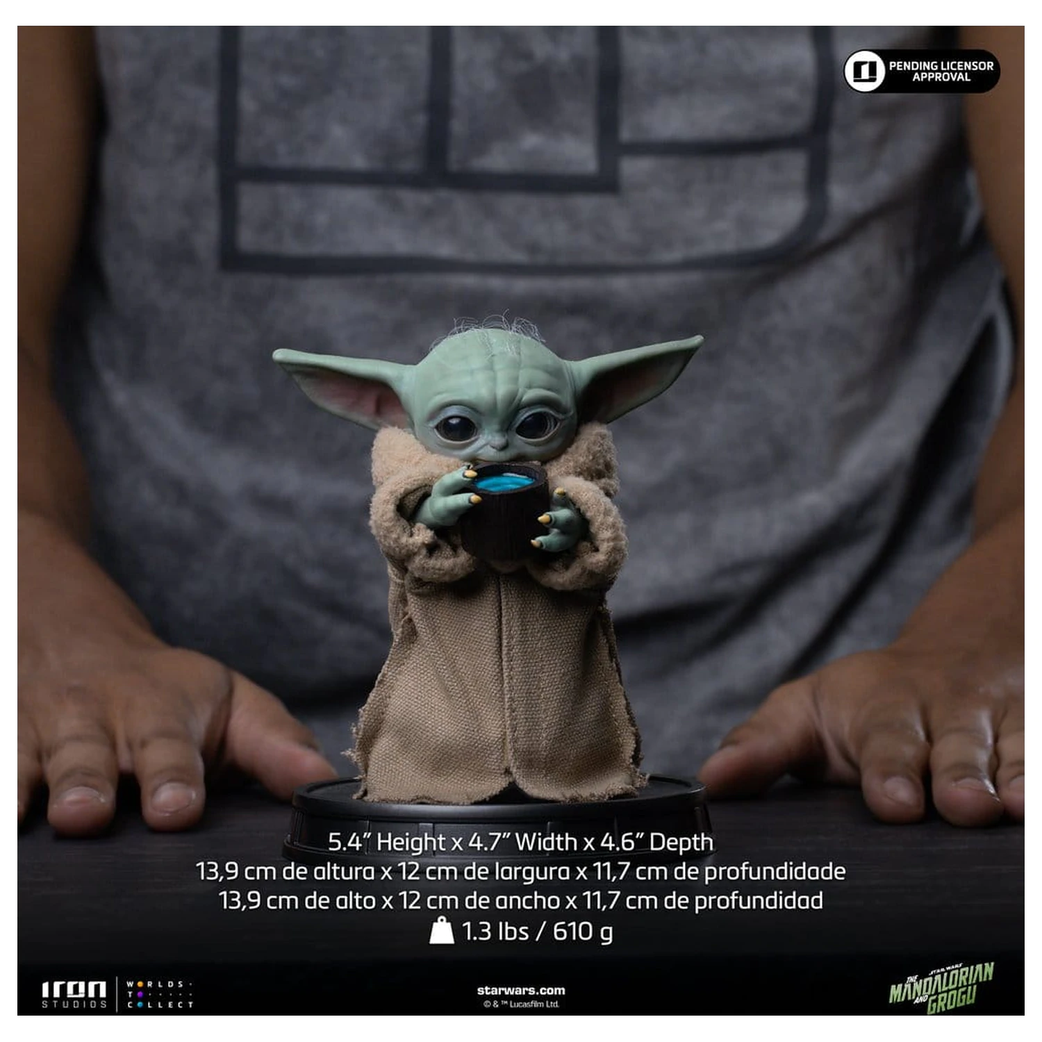 The Mandalorian & Grogu Grogu Collection Grogu Always Hungry szobor figura termékfotó