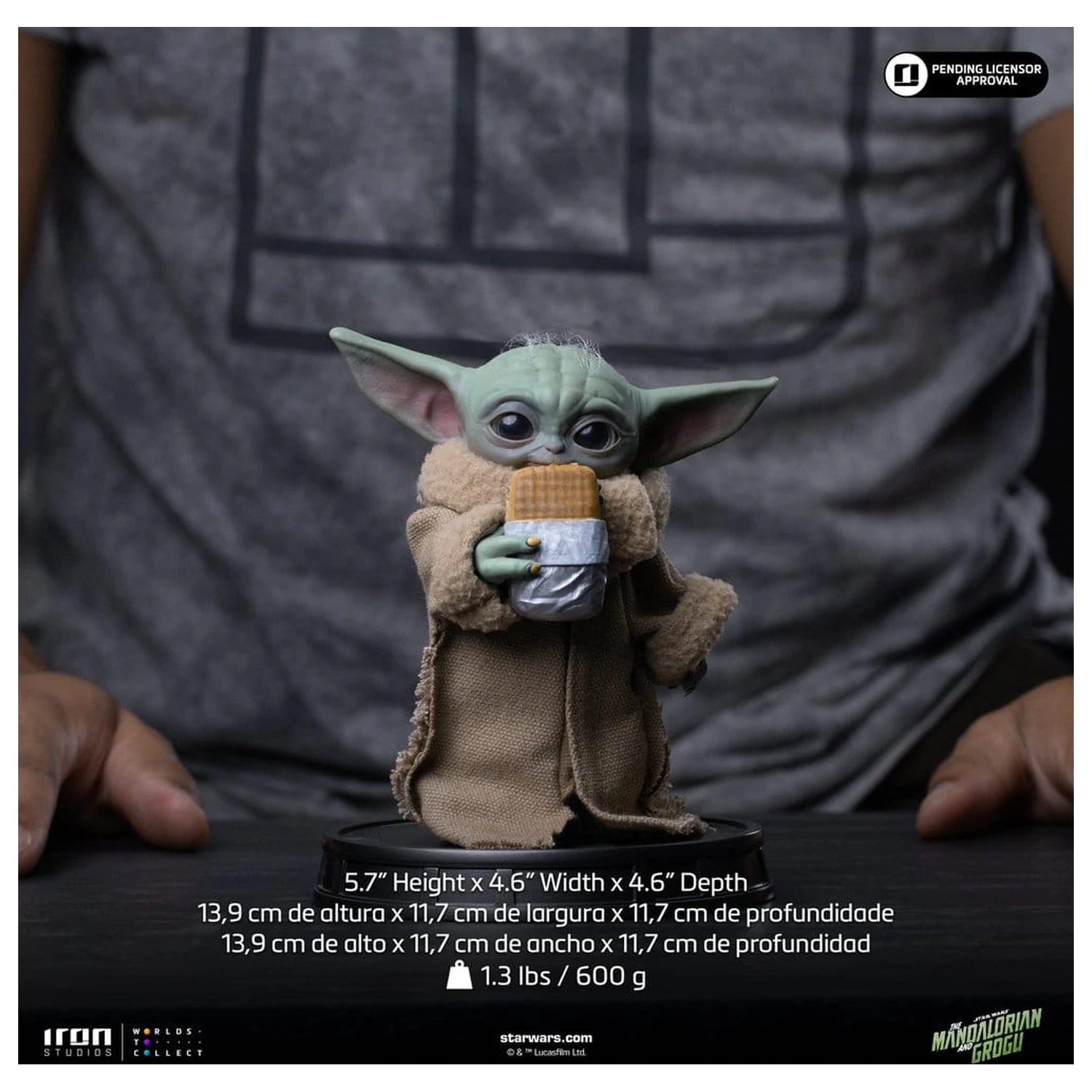 The Mandalorian & Grogu Grogu Collection Grogu Food Cart Snack szobor figura  termékfotó