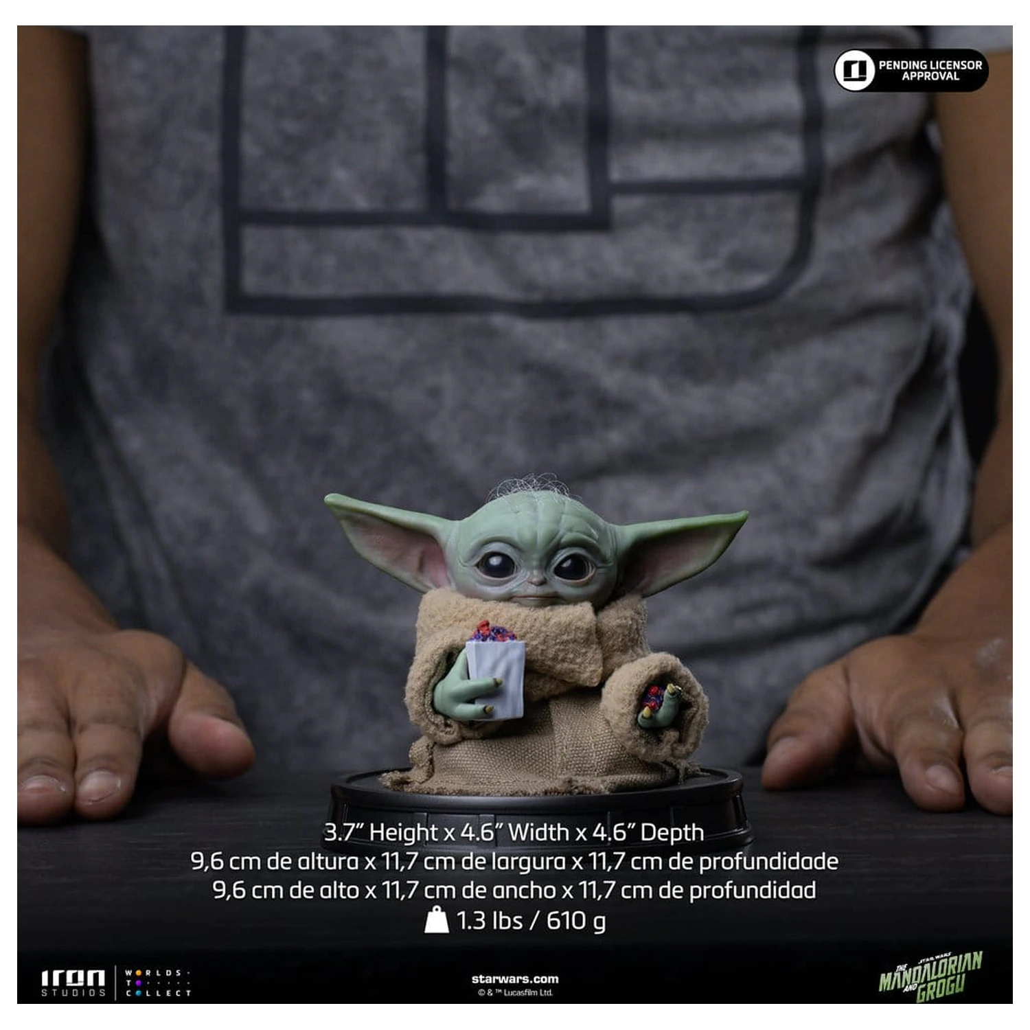 The Mandalorian & Grogu Grogu Collection Grogu Popcorn Time szobor figura termékfotó