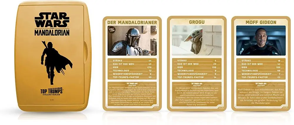 The Mandalorian Top Trumps Quiz Német nyelvű kártyajáték termékfotó